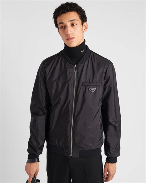 prada mens lightweight jackets|Prada bomber jacket men.